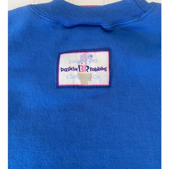 Vintage Champion Baskin Robbins Ice Cream Embroidered Sweatshirt Adult Large - Picture 8 of 10
